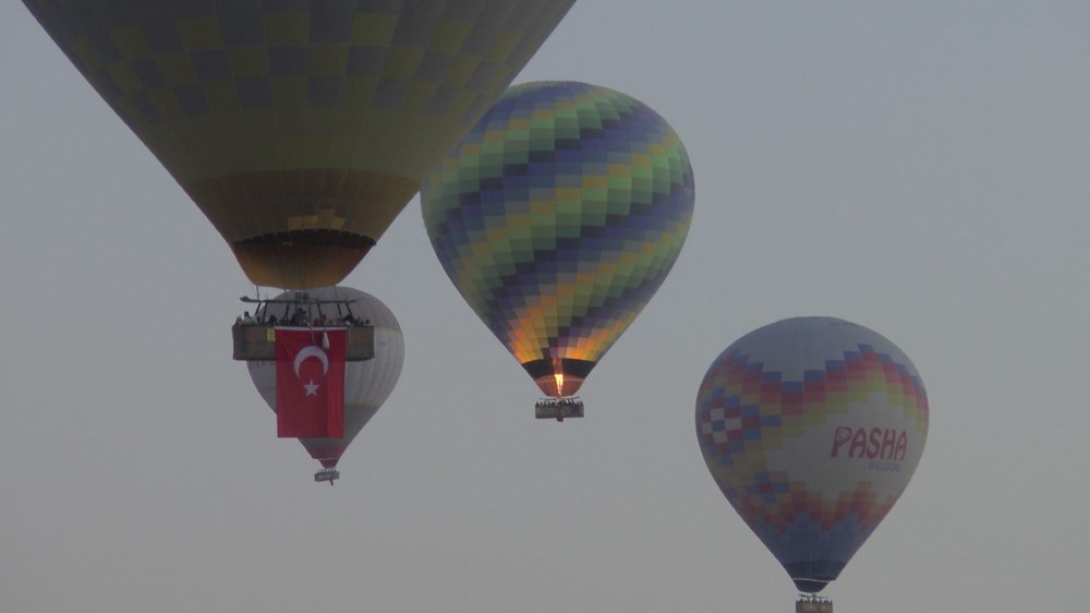 Kapadokya'da balonlar 30 Ağustos için havalandı - 3