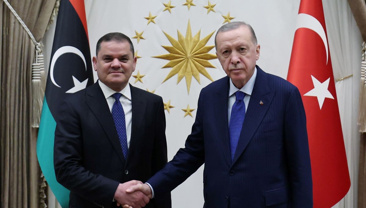 Cumhurbaşkanı Erdoğan, Libya Başbakanı Dibeybe ile görüştü Cumhurbaşkanı Erdoğan, Libya Başbakanı Dibeybe ile görüştü