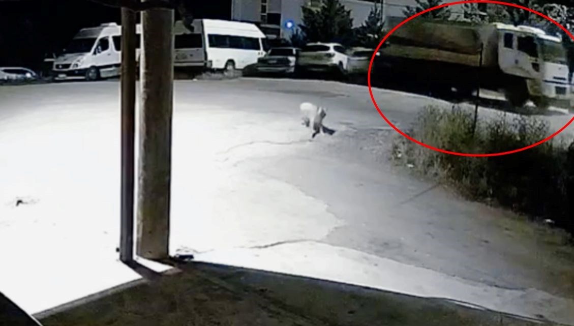 Park halindeyken hareket eden kamyon 5 araca çarptı