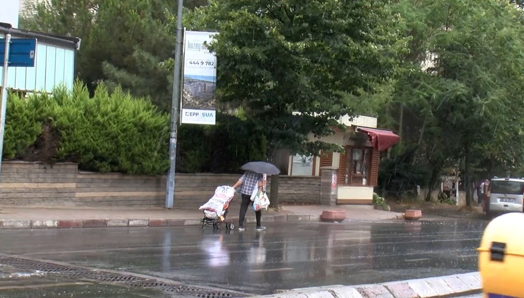 İstanbul'da beklenen yağmur başladı