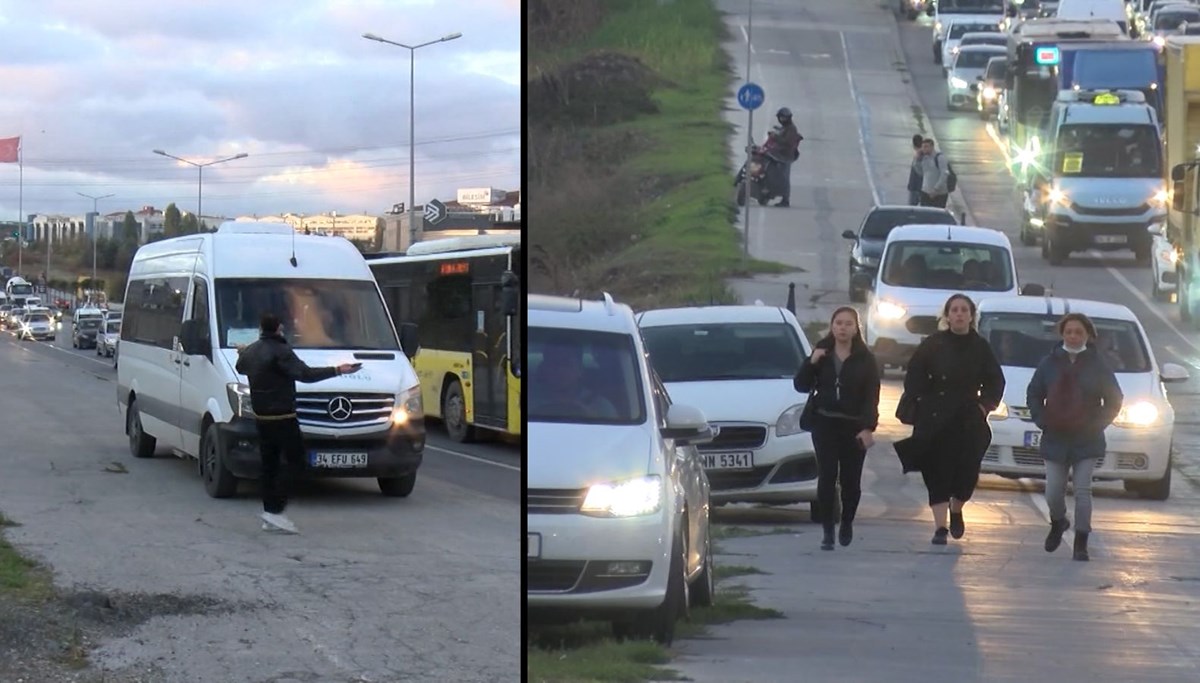 Kaldırımı otoyola çevirdiler