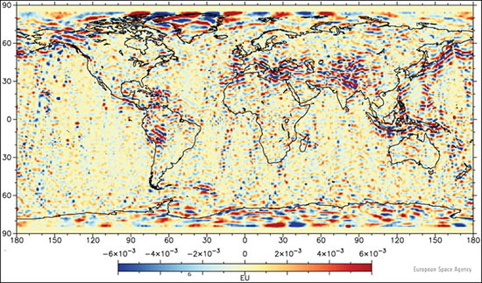 Dünya’nın yerçekimi haritası çıkarıldı - 1