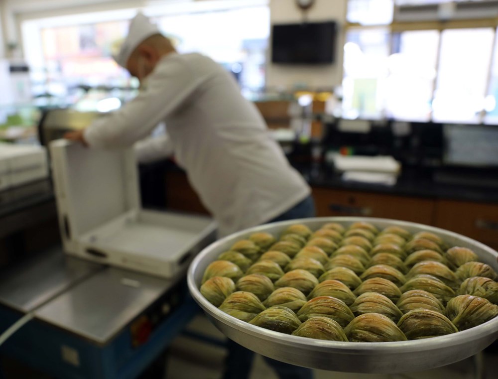 Gaziantep'te baklavacılar bayram mesaisinde - 3