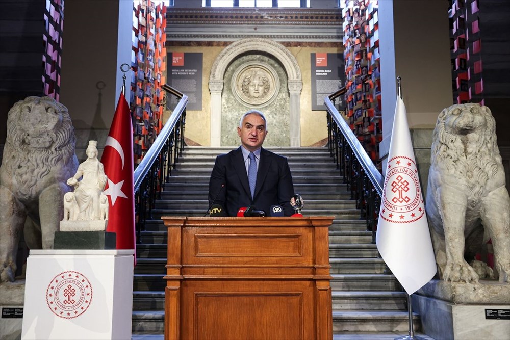 Kültür ve Turizm Bakanı Mehmet Nuri Ersoy Kybele heykelinin tanıtımını yaptı - 2