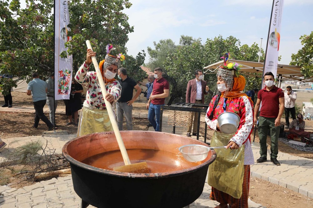 GastroAntep Festivali, fıstık hasadı ve şire yapımı ile başladı - 9
