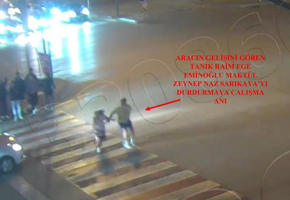 Kaza anına ilişkin dava dosyasına giren görüntü Kaza anına ilişkin dava dosyasına giren görüntü