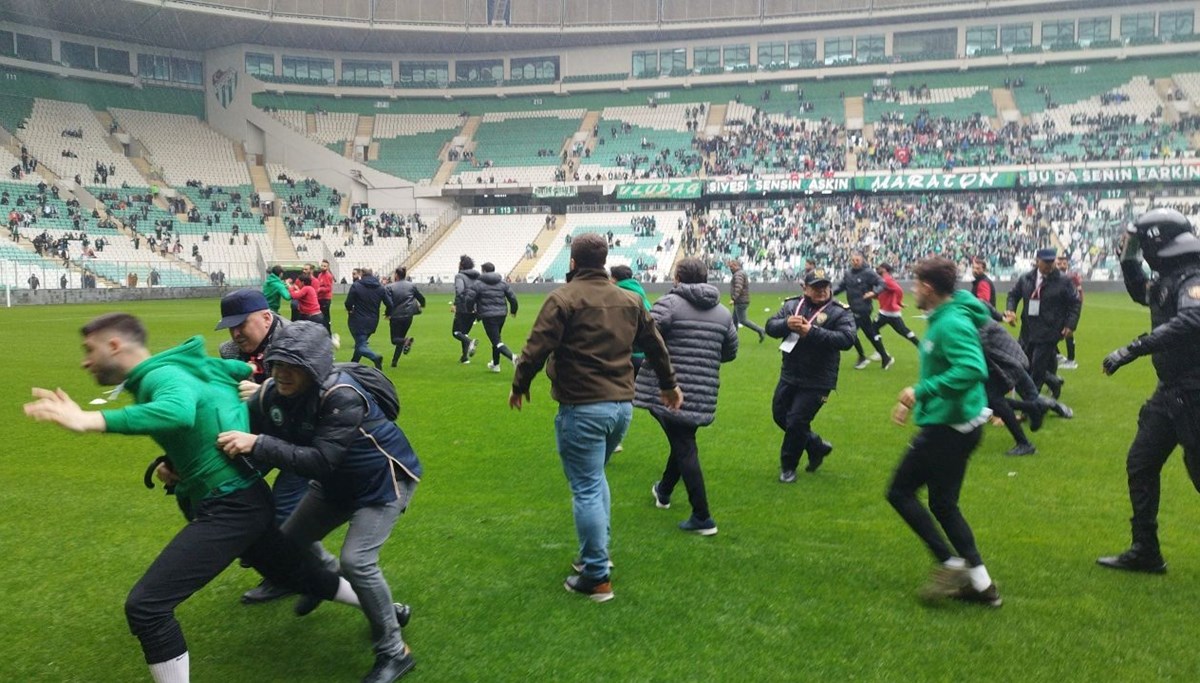 Bursa'da olaylı maç: Gözaltına alınan 9 kişi serbest