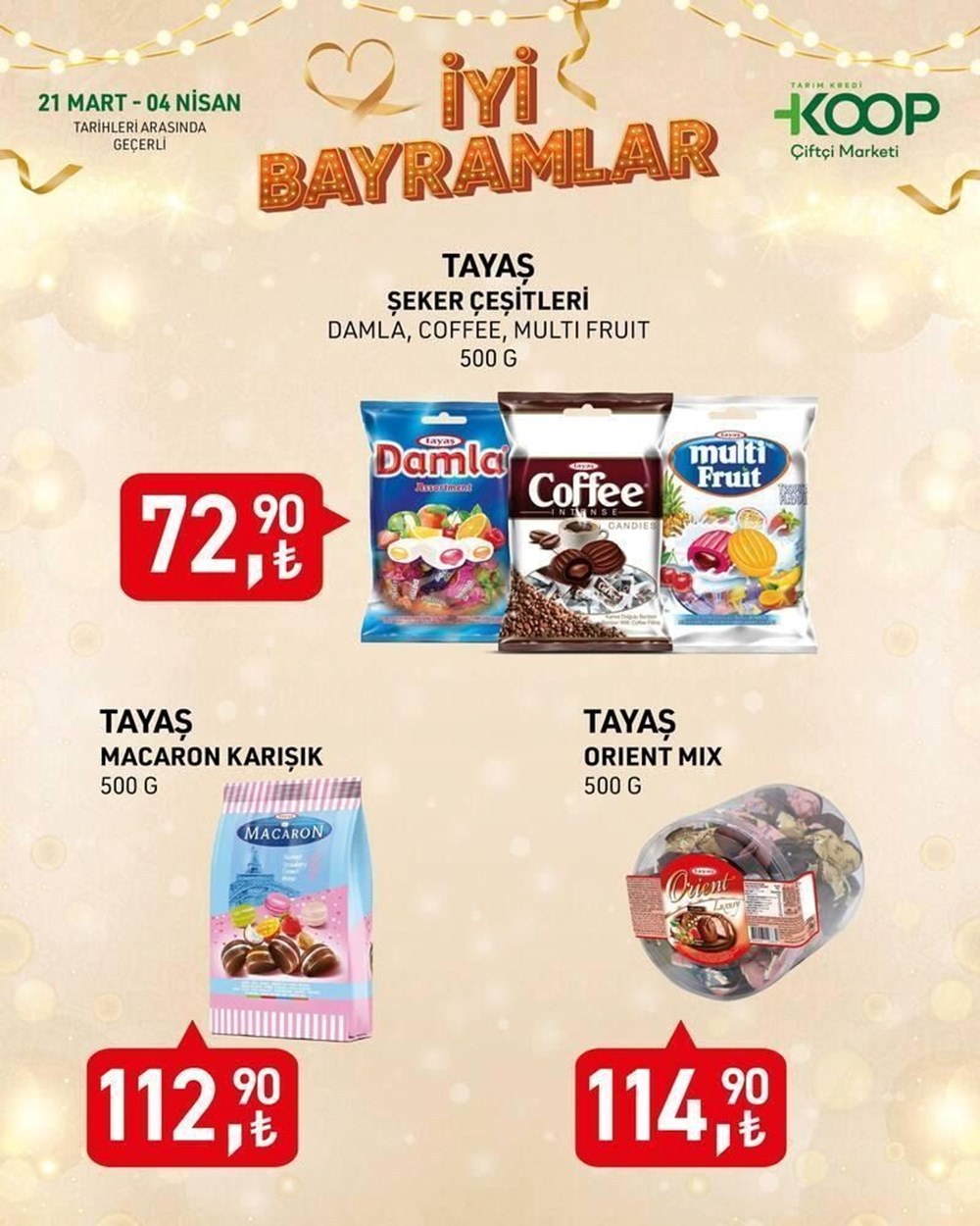 Tarım Kredi Kooperatif Marketleri 24 Mart-4 Nisan indirimli eserler listesi: Kahve, şeker, çikolata, kolonya ve paklık eserleri satışta 76 Qg3Vo3SqeEaC XwOKa w