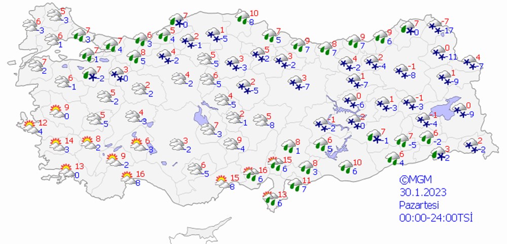 Meteoroloji'den 21 il için uyarı! (İstanbul, Ankara ve diğer illerde bugün hava nasıl olacak?) - 14
