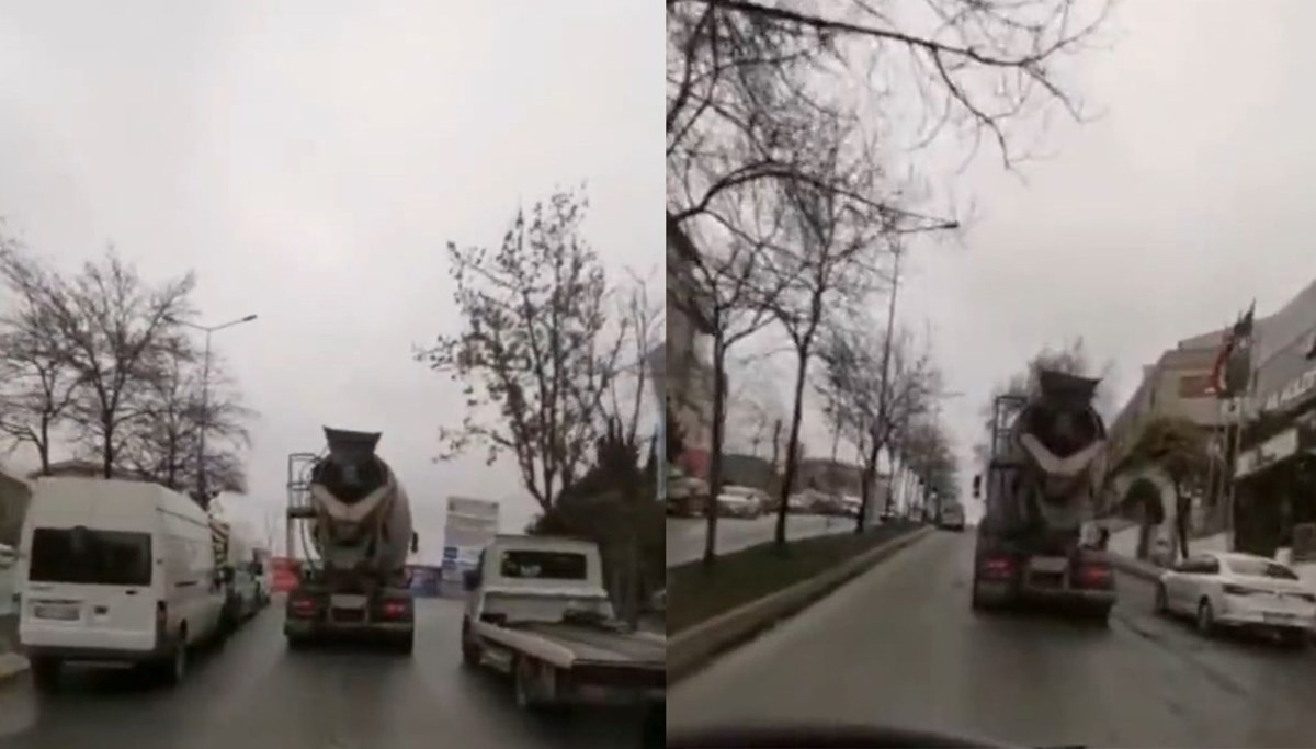 Ambulansa yol vermedi, önüne beton döktü Ambulansa yol vermedi, önüne beton döktü