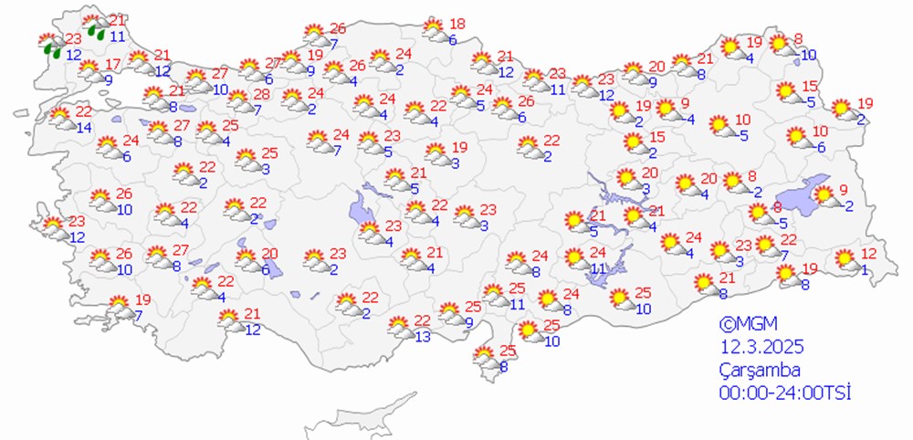 Sıcaklıklar 25 dereceyi zorlayacak: Türkiye, Cezayir'den gelen sıcak havanın etkisinde (Yeni haftada hava nasıl olacak?) - 8