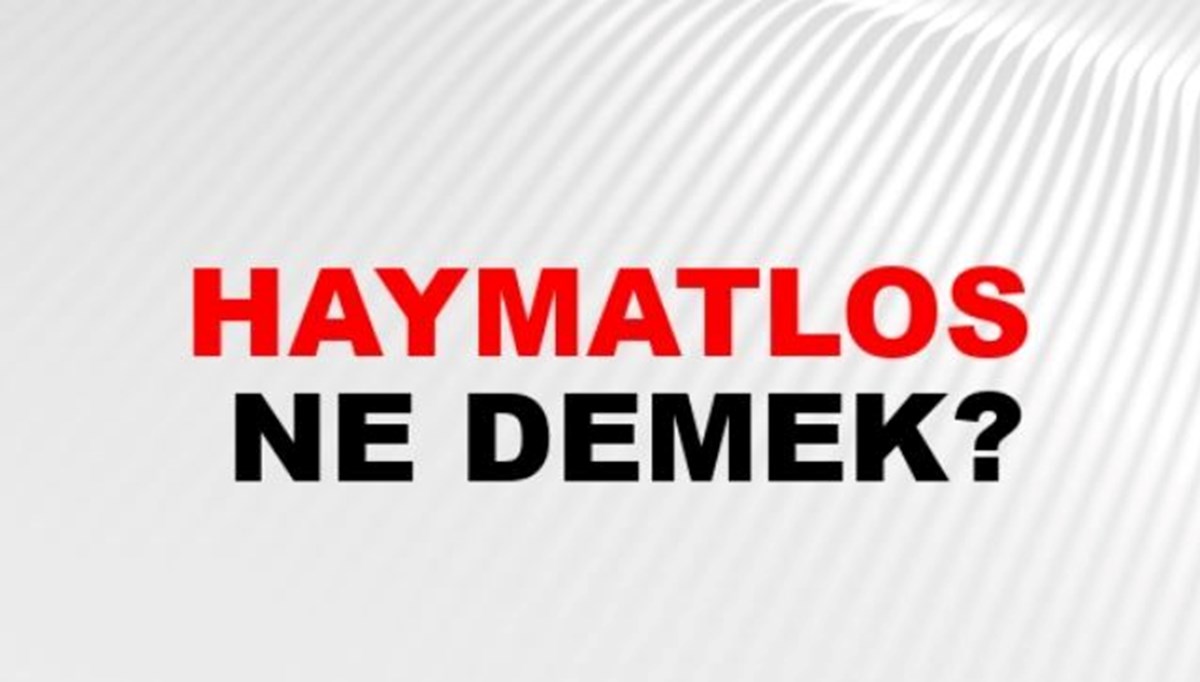 Haymatlos ne demek, kimlere denir? Haymatlos teriminin anlamı