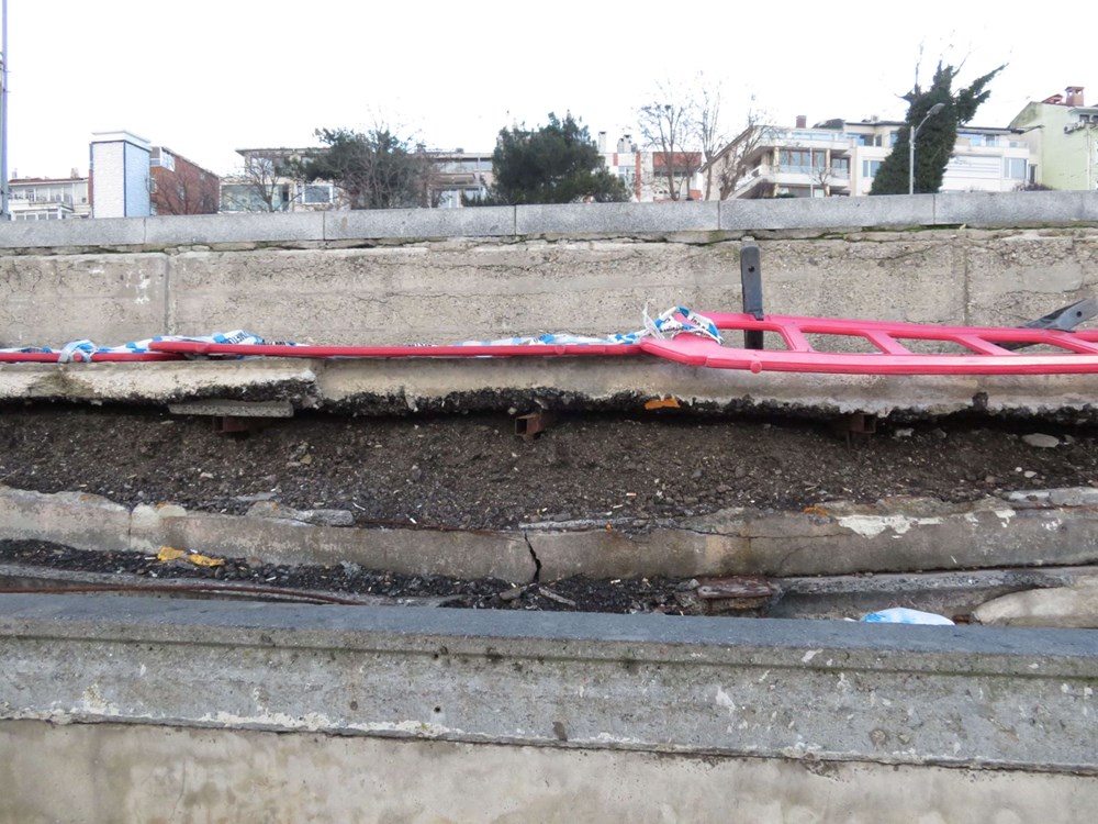 Üsküdar Sahili'nde korkutan çökme - 6