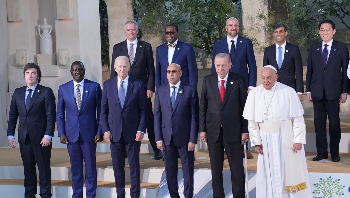 Cumhurbaşkanı Erdoğan G7 zirvesi için İtalya'da