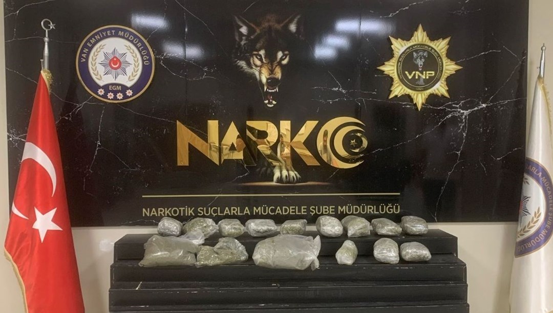 Van'da 10 kilo skunk uyuşturucu ele geçirildi