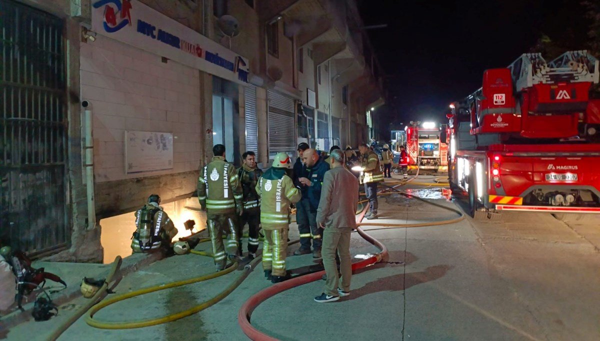 İstanbul'da mobilya atölyesinde yangın