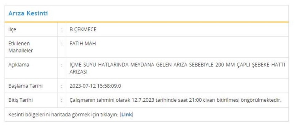 İSKİ duyurdu: 3 ilçede su kesintisi (Kadıköy, Büyükçekmece, Silivri) yaşanacak! Sular ne zaman gelecek? - 2