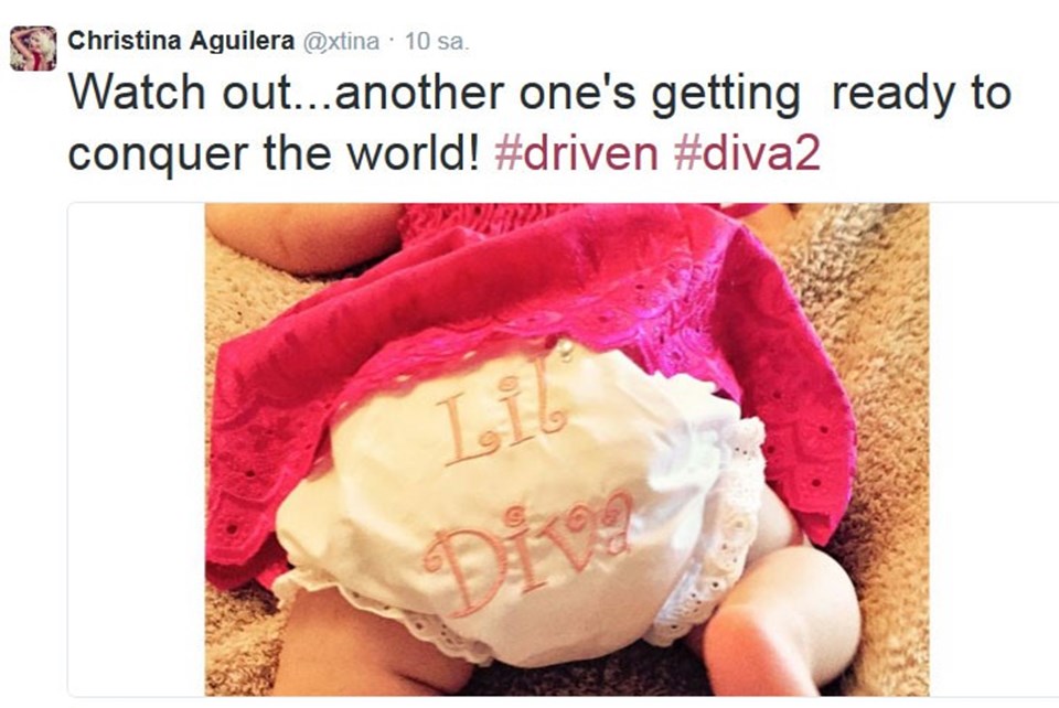 Christina Aguilera bebeğinin fotoğrafını ilk kez paylaştı - 1