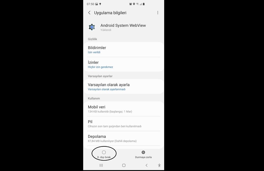 Android uygulamalar 'Android System Webview' nedeniyle çöküyor (Google'dan çözüm açıklaması) - 9