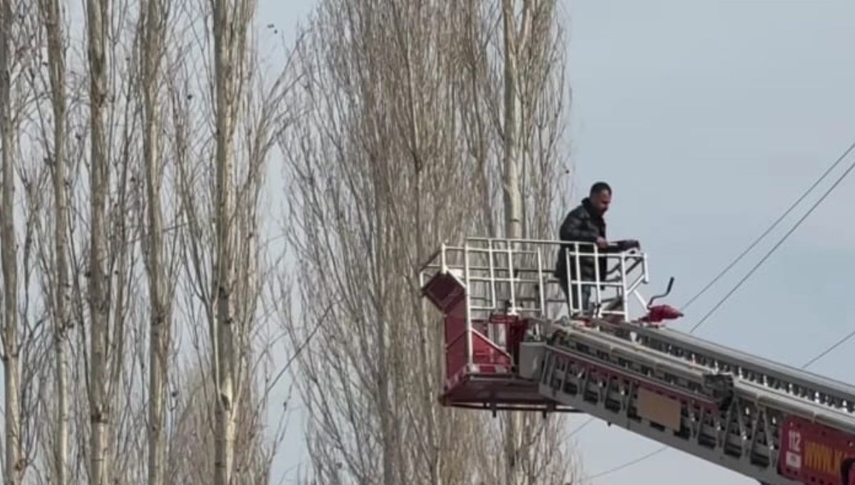 Düğünde uçurulan dron ağaçlara takıldı: Yardıma itfaiye ekipleri yetişti Düğünde uçurulan dron ağaçlara takıldı: Yardıma itfaiye ekipleri yetişti
