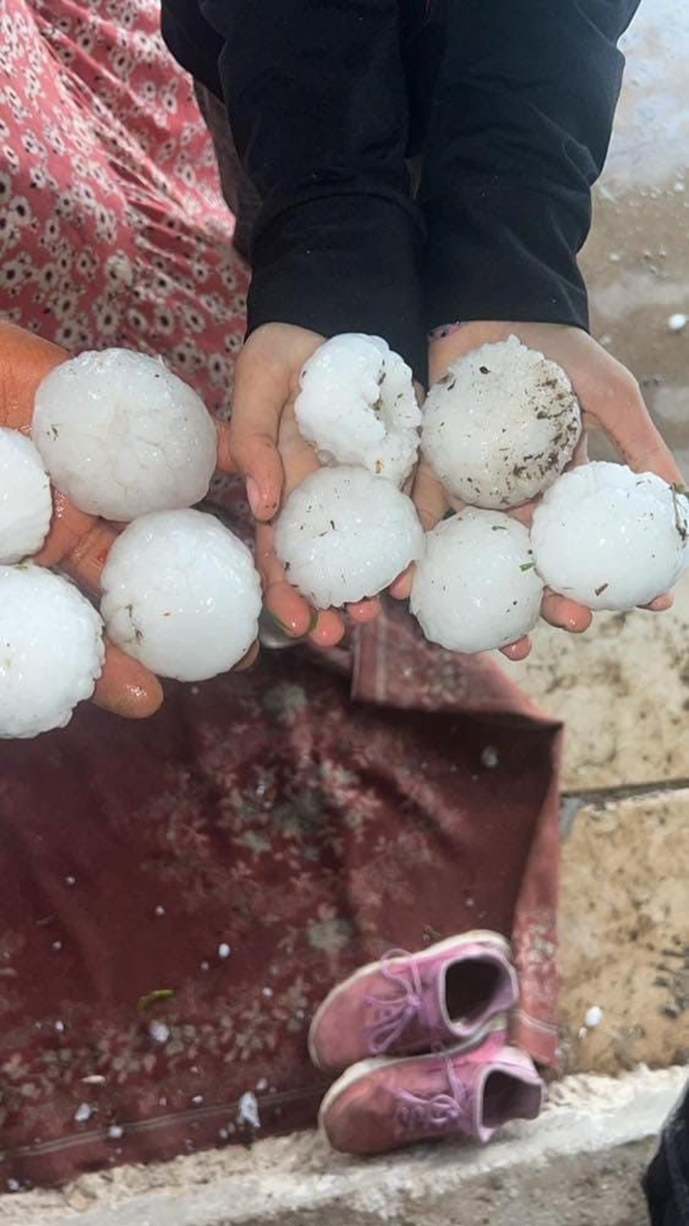 Şanlıurfa'da kar topu büyüklüğünde dolu yağdı - 7