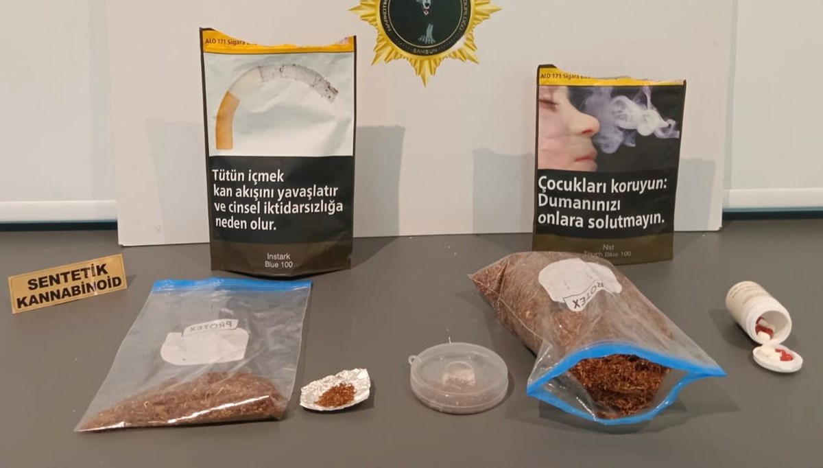 Samsun'da tütün paketinde uyuşturucu ele geçirildi Samsun'da tütün paketinde uyuşturucu ele geçirildi