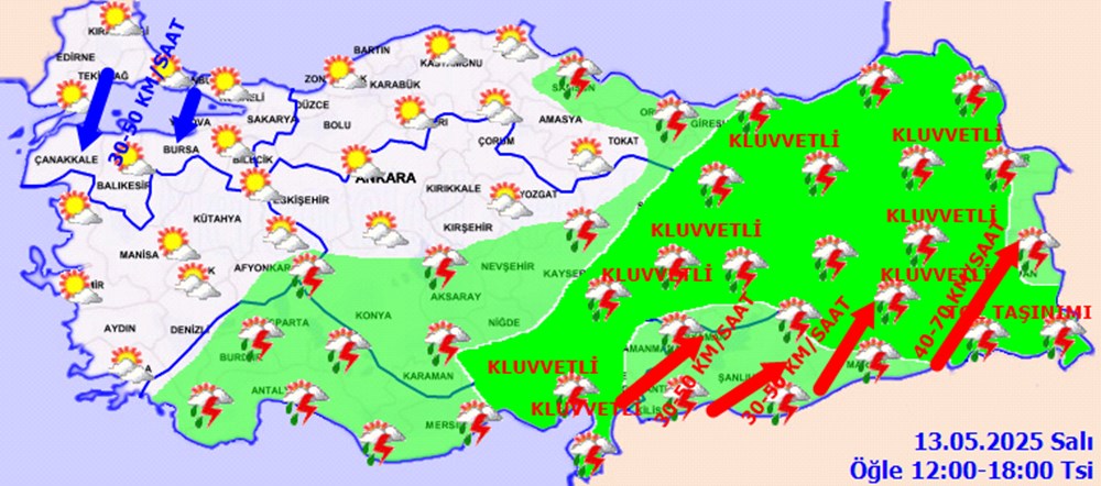 25 il için sarı kodlu uyarı: Kuvvetli sağanak geliyor - 2