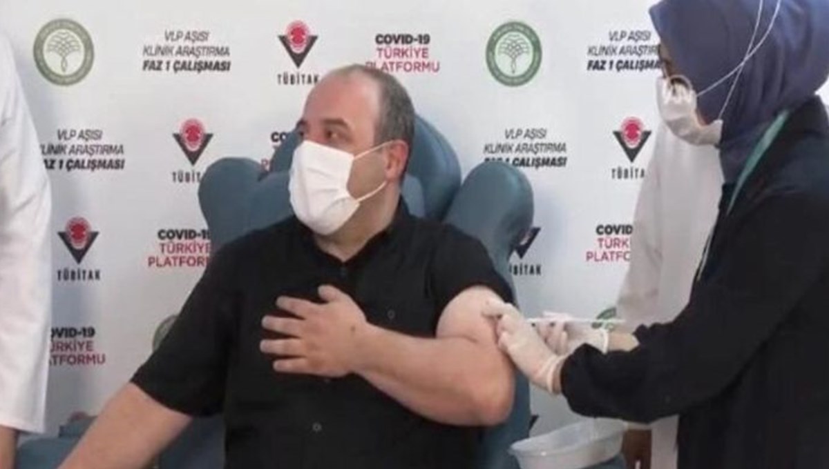 Yerli aşı gönüllüsü Bakan Varank aşı oldu