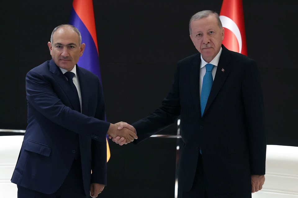 Cumhurbaşkanı Erdoğan Çin'de Aliyev ve Paşinyan ile bir araya geldi - 1