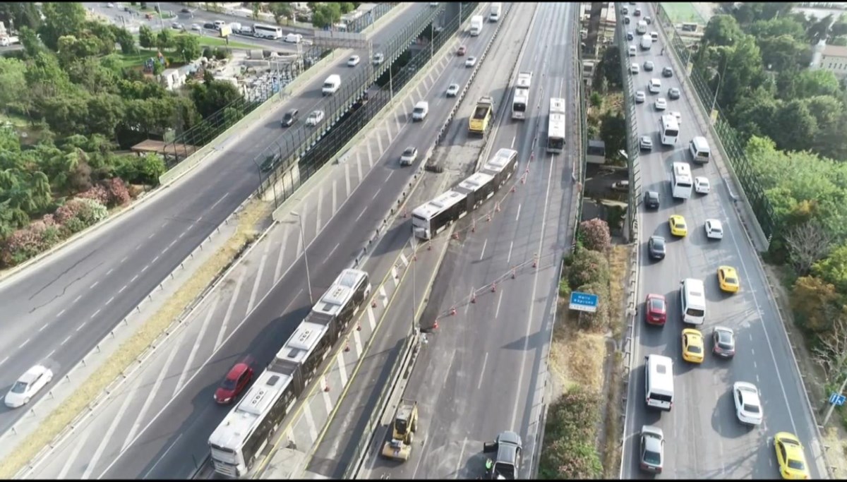 Haliç Köprüsü'nde asfalt yenileme çalışması başladı: Trafik yoğunluğu oluştu