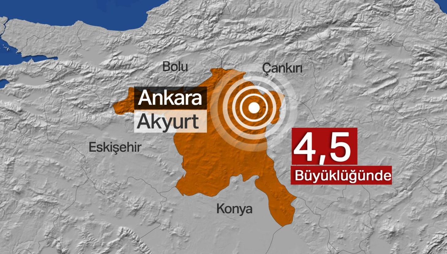 Ankara Akyurt'ta 4,5 Büyüklüğünde Deprem (Deprem Anı Güvenlik ...