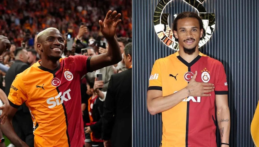 Galatasaray, Osimhen ve Sane için statta imza töreni düzenledi