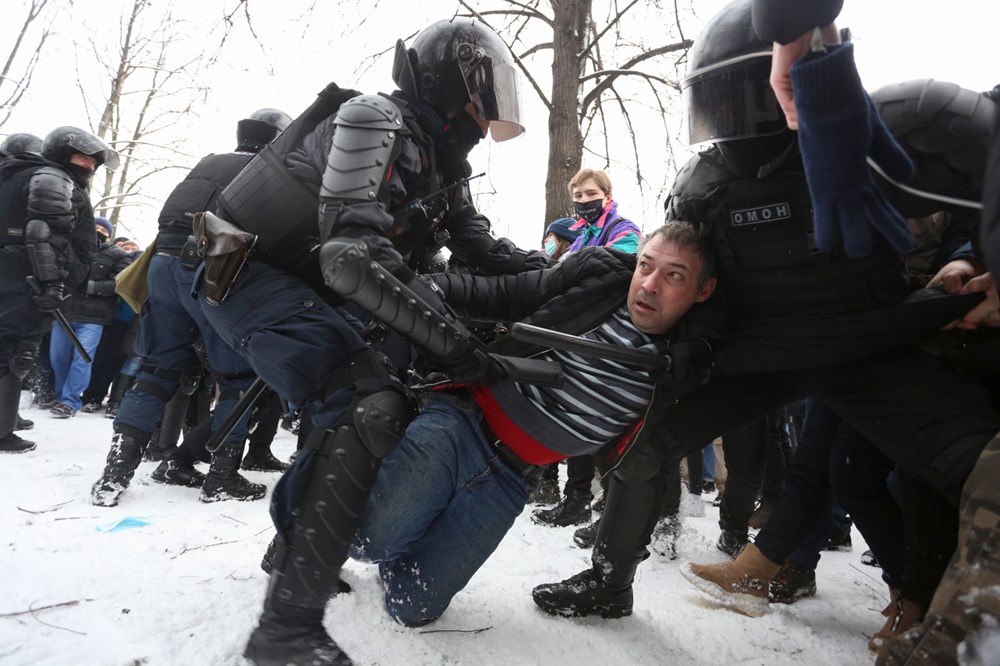 Rusya'da Navalnıy protestoları: Şehirler kapatıldı, binlerce kişi gözaltında - 20