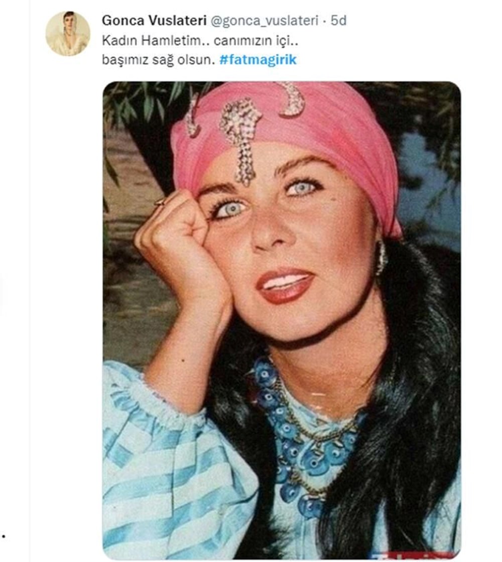 Ünlüler Fatma Girik'e sosyal medya mesajlarıyla veda etti - 14