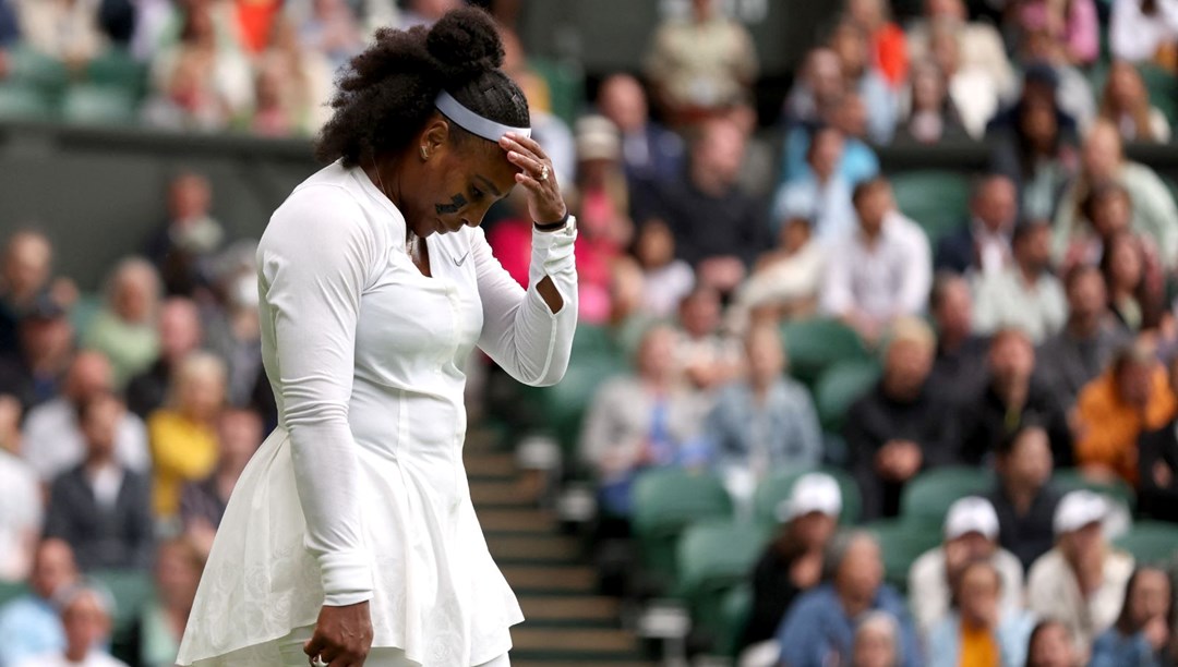 Serena Williams'tan Wimbledon'a ilk turda veda