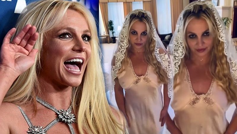 Britney Spears yeniden gelinlik giydi: Kendimle evlendim!