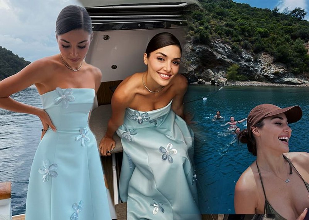 Hande Erçel tekne pozlarıyla beğeni topladı - 1