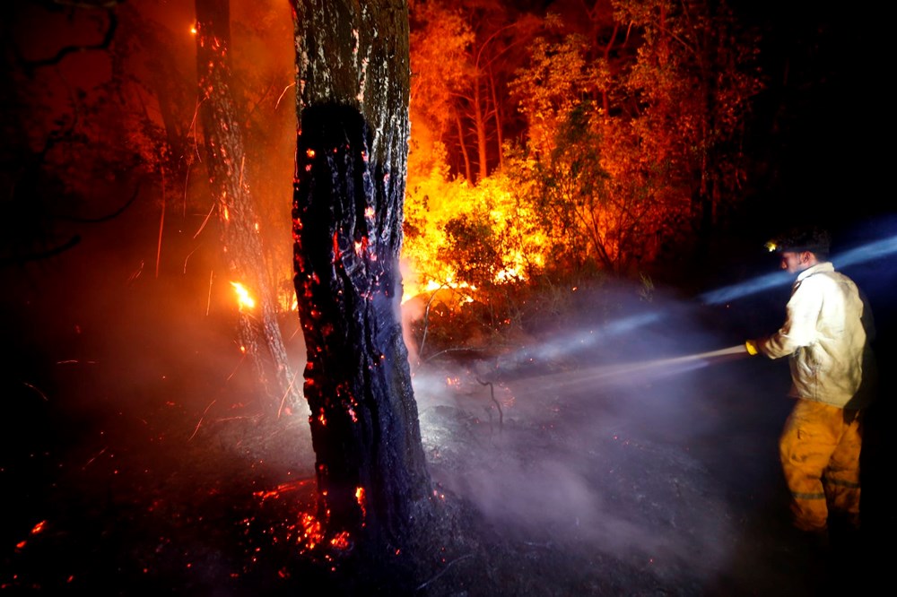 Turizm cenneti Kemer'de orman yangını - 9