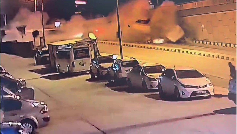 Freni patlayan arazözün feci kazası