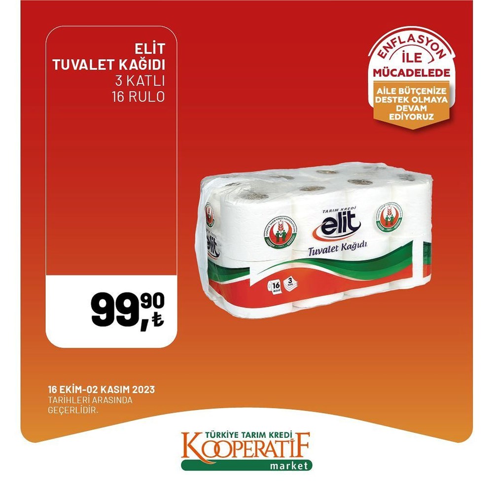 İNDİRİM BUGÜN BAŞLADI! Tarım Kredi Kooperatifi Market İndirim Kataloğu | Siirt Olay Haber Tarım Kredi Kooperatif Market ekim ayına özel yeni indirimli ürünler listesi: Yüzde 50 indirim bugün başlıyor (16 Ekim-2 Kasım 2023 Tarım Kredi Market indirimleri) - 3