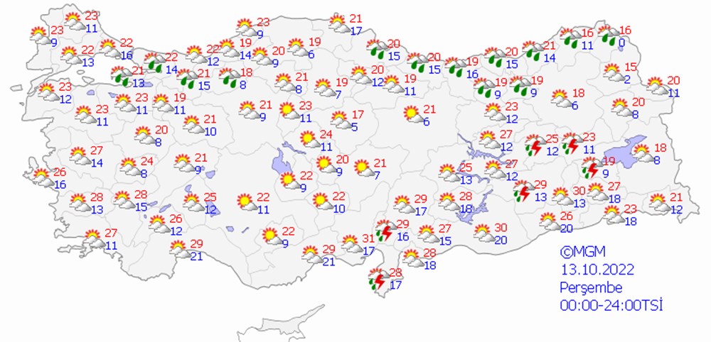 Bu hafta (12-16 Ekim) hava durumu nasıl olacak? Yağışlı hava geri dönüyor (Meteoroloji'den 5 günlük hava durumu raporu) - 5