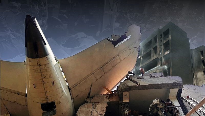 242 kişilik yolcu uçağı düştü
