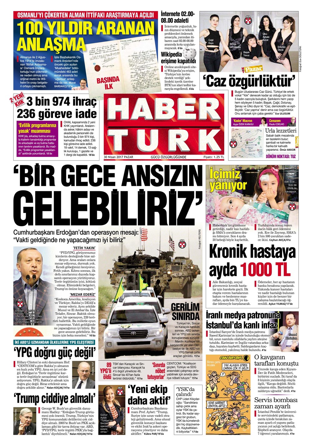 Habertürk gazetesi. Газета «haberturk.