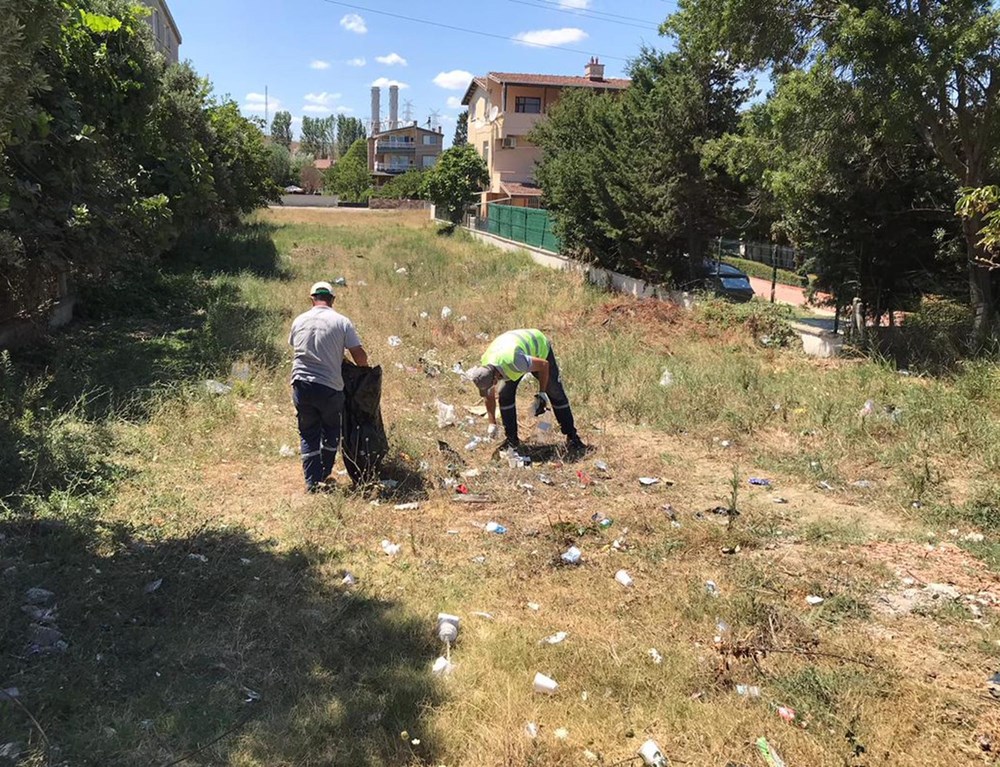 Tekirdağ'ın tatil beldesinde 500 ton çöp toplandı - 14