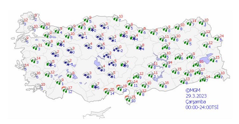 Önce yağmur sonra kar geliyor (Meteoroloji'den haftalık hava durumu raporu) - 7