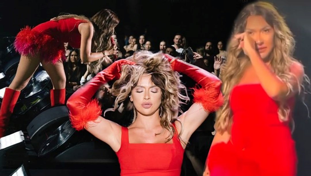 Hadise'den Belçika konseri: Sahnede gözyaşlarını tutamadı