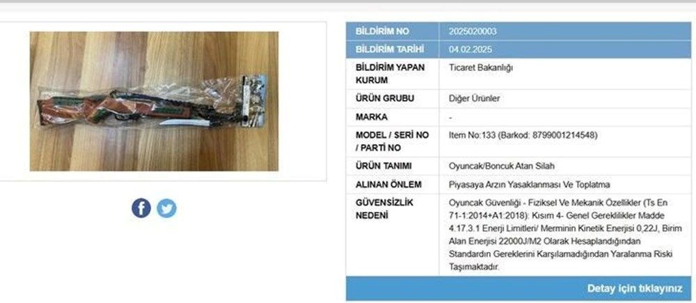 Ebeveynler dikkat. Piyasadan toplatılıyor, ciddi risk var! Bakanlık ürünü fotoğrafıyla paylaştı - 6