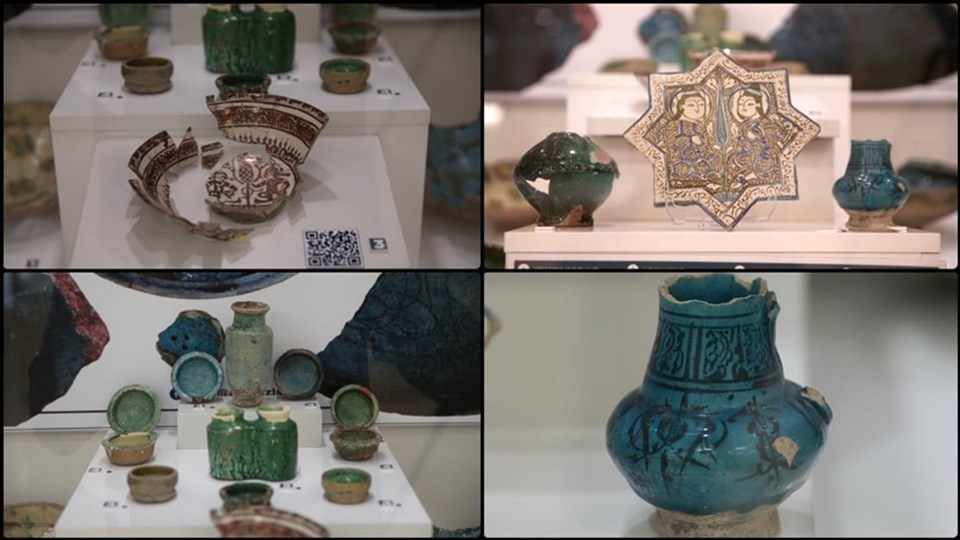 Ani'deki kazılarda bulunan sırlı seramikler sergilenmeye başladı - 1