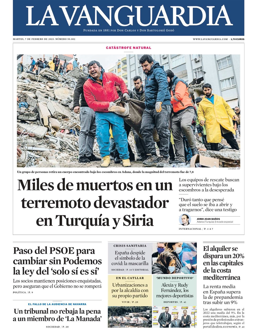 Kahramanmaraş merkezli depremler dünya manşetlerinde: Yüzyılın en güçlü depremi - 14