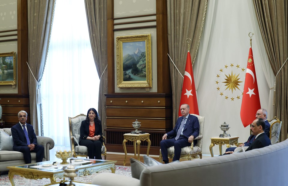 Cumhurbaşkanı Erdoğan, DEM Parti heyeti ile görüştü - 1